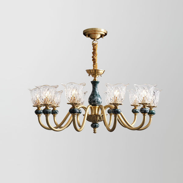 Court Ceramic Copper Chandelier