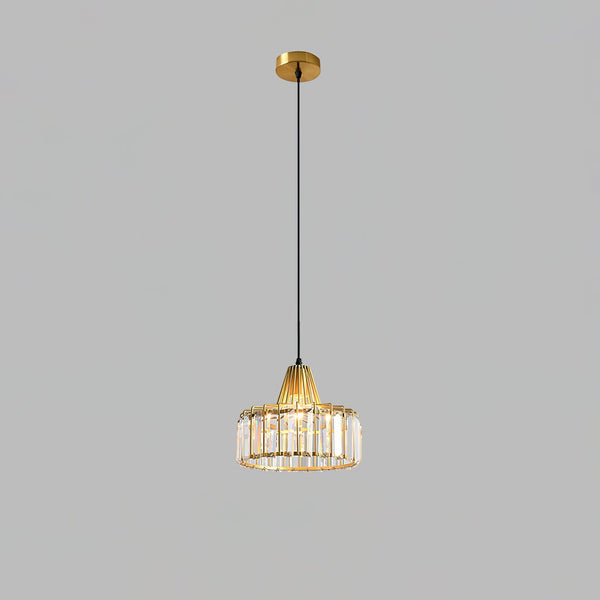 Crystal Drum Pendant Lamp