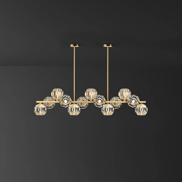Crystal Glass Ball Chandelier