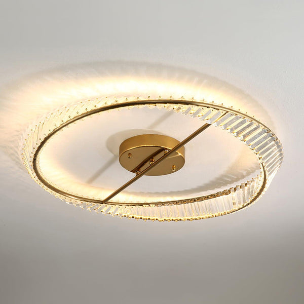 Crystal Rings Ceiling Lamp