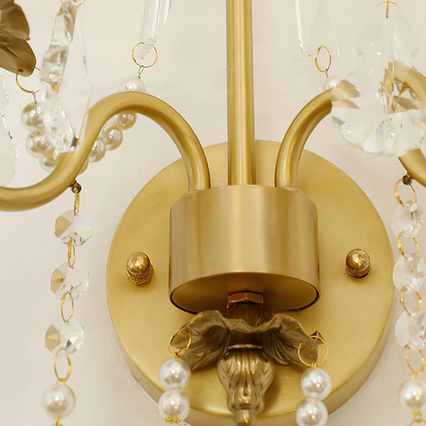 Crystal Pearl Wall Lamp