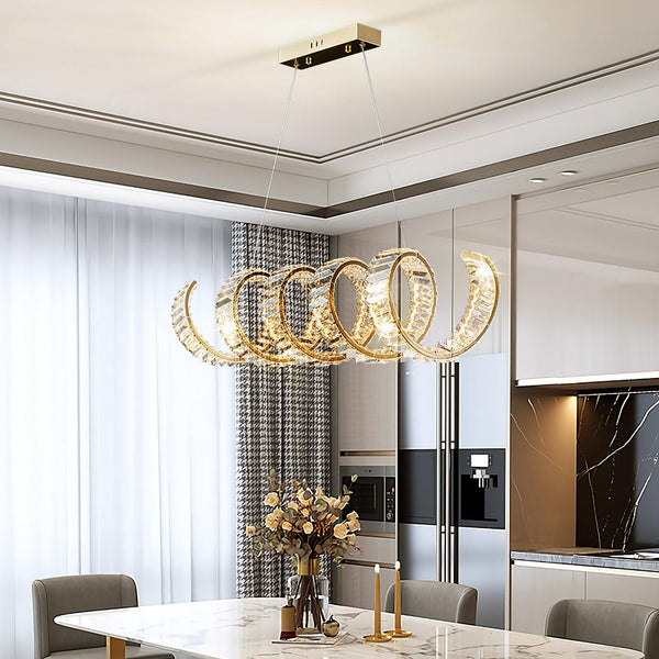 Curved Led Chandelier