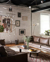 Brass Glass Drop Candelabrum Chandelier