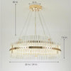 Modern Luxury Dozens Of Crystal Chandelier Gold Led Lighting