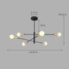 Luxurious 6 Light Sputnik Chandelier With E27 Bulb Base 41 Dia X 31 H