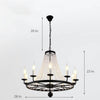 Empire Wagon Wheel Chandelier 8 10 12 Candle Lights 20 Adjustable Chain Crystal Accents
