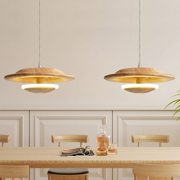 Dome Wood Pendant Lamp