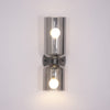 Modern Glass Wall Sconce with Brass or Black Finish for Bedroom and Hallway