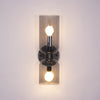 Modern Glass Wall Sconce with Brass or Black Finish for Bedroom and Hallway