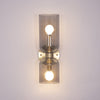 Modern Glass Wall Sconce with Brass or Black Finish for Bedroom and Hallway