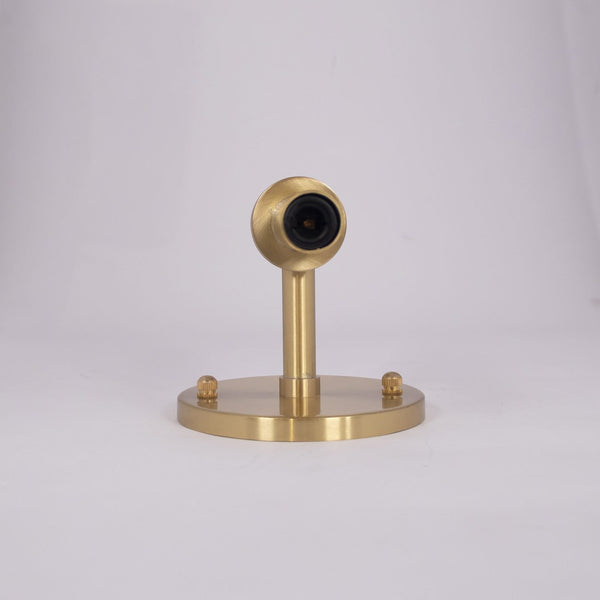 Modern Glass Wall Sconce with Brass or Black Finish for Bedroom and Hallway
