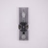 Modern Glass Wall Sconce with Brass or Black Finish for Bedroom and Hallway