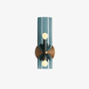 Modern Glass Wall Sconce with Brass or Black Finish for Bedroom and Hallway