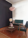 Elegant Murano Poliedri Pink Glass Chandelier