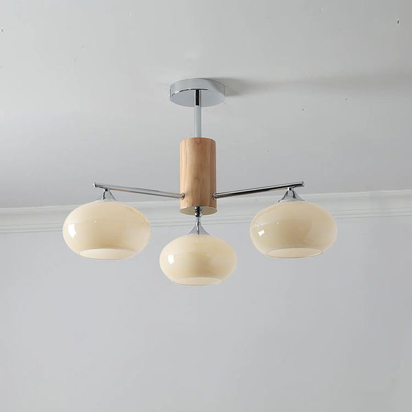 Elliptical Persimmon Chandelier