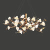 Flower Bloom Branch Brass Chandelier