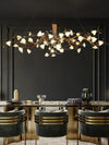 Flower Bloom Branch Brass Chandelier
