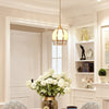 Flower Shaped Brass Pendant Light