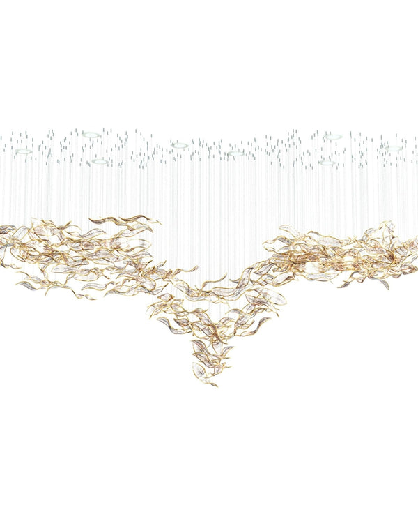 Fluttering Leaf Ceiling Chandelier Light Fixture