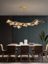 Folio Branch Brass Chandelier