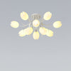 French Cream Orchid Ceiling Lamp