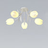 French Cream Orchid Ceiling Lamp