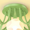 French Cream Orchid Ceiling Lamp