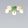 French Romantic Rose Ceiling Lamp