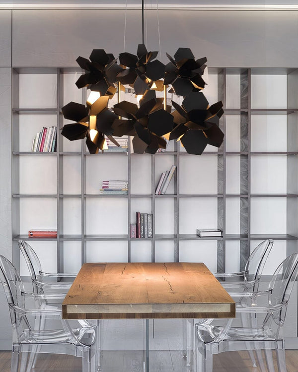 Geometric Cumulus Chandelier