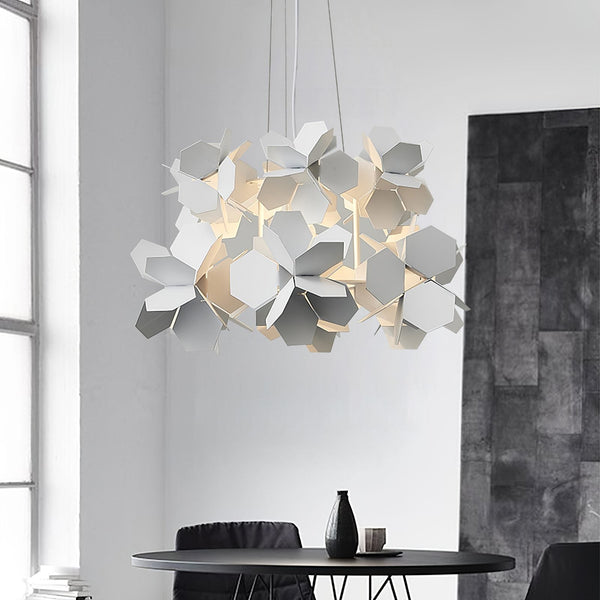 Geometric Cumulus Chandelier