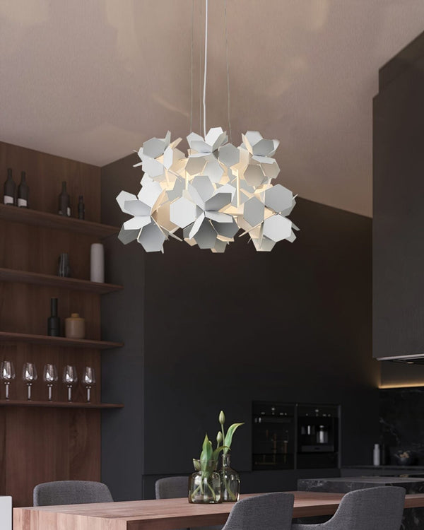 Geometric Cumulus Chandelier