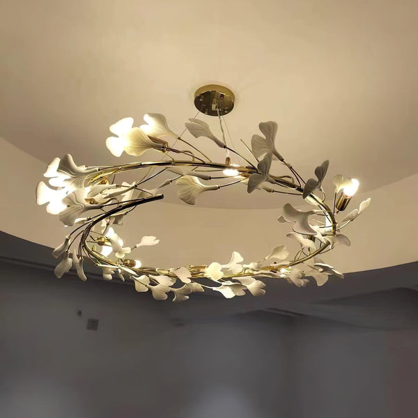 Gingko Round Chandelier U
