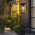 Rectangular Black Outdoor Wall Lamp Li002101
