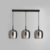 Glass Drum Shaped Pendant Light
