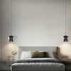 Glass Drum Shaped Pendant Light