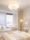 Glass Feather Ceiling Light