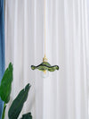 Glass Hibiscus Flower Pendant Light