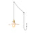 Glass Hibiscus Flower Swag Light