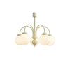 Cream Glass Sphere Chandelier