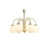 Cream Glass Sphere Chandelier