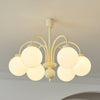 Cream Glass Sphere Chandelier