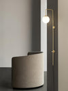 Globe Brass Plug In Wall Sconce