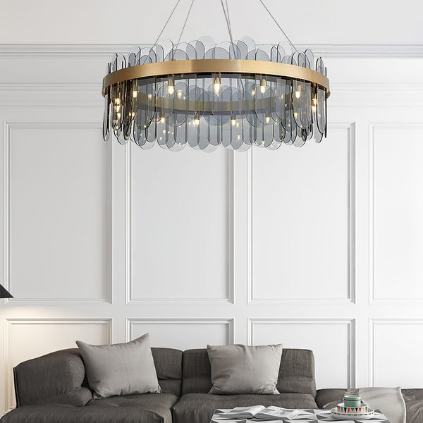 Gold Ring Chandelier