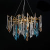 Gold Round Teardrop Chandelier