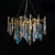 Gold Round Teardrop Chandelier