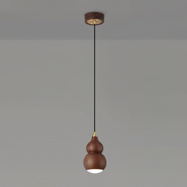 Wooden Gourd Pendant Lamp