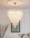 grid-glass-waterfall-chandelier