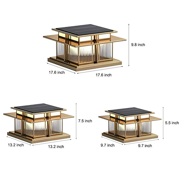 Ip65 Solar Post Caps Lights Ha076039