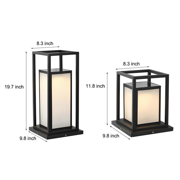 Outdoor Solar Fence Post Lights Ha077814