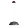 Half Dome Vintage Ceramic Pendant Lamp